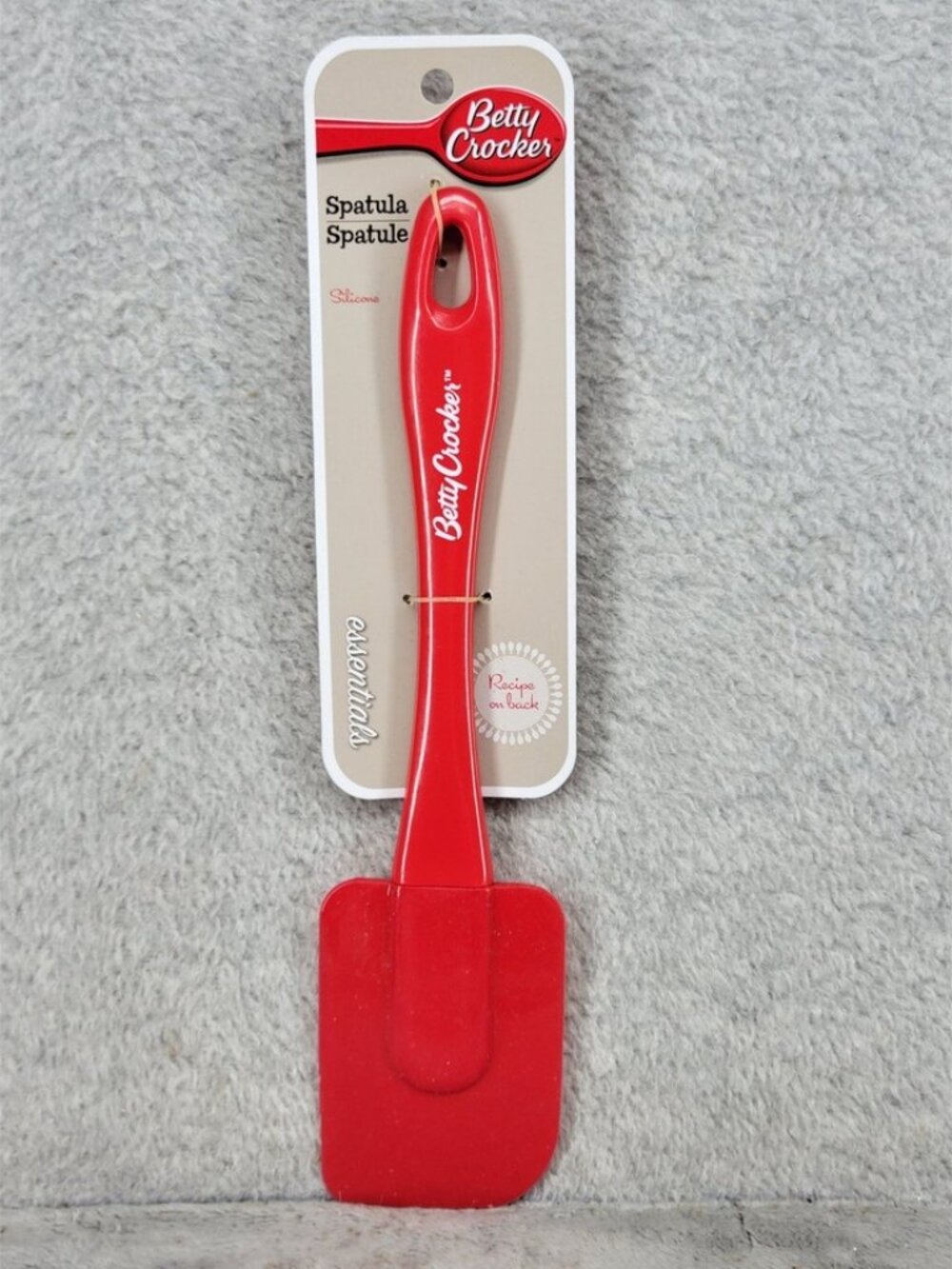 Betty Crocker Essentials Red Silicone Spatula Dishwasher Safe Kitchen Tool